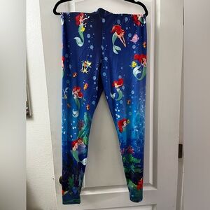 Blackmilk THE LITTLE MERMAID HWMF LEGGINGS XL Ariel Sebastian Flounder